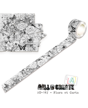 Aall and Create Nocturne Flight 25mm 10m Washi Tape Flora et Carta (AALL-MT-147)