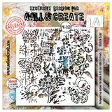 Aall and Create Petal Cipher 6x6 Inch Stencil Blotch Code (AALL-PC-252)