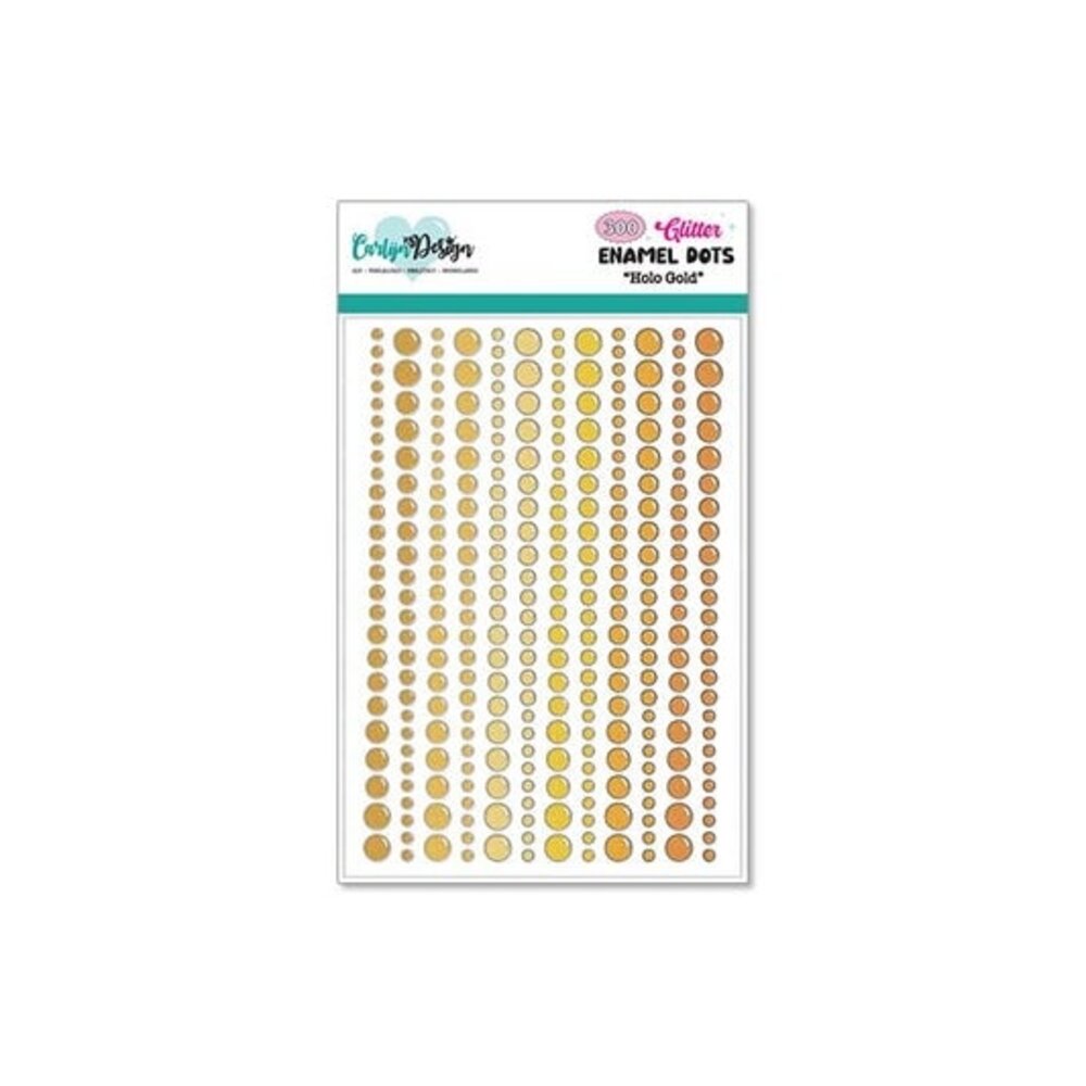 CarlijnDesign Glitter Enamel Dots Holo Gold (300pcs) (CDED-0013) CarlijnDesign Glitter Enamel Dots Holo Gold (300pcs) (CDED-0013)