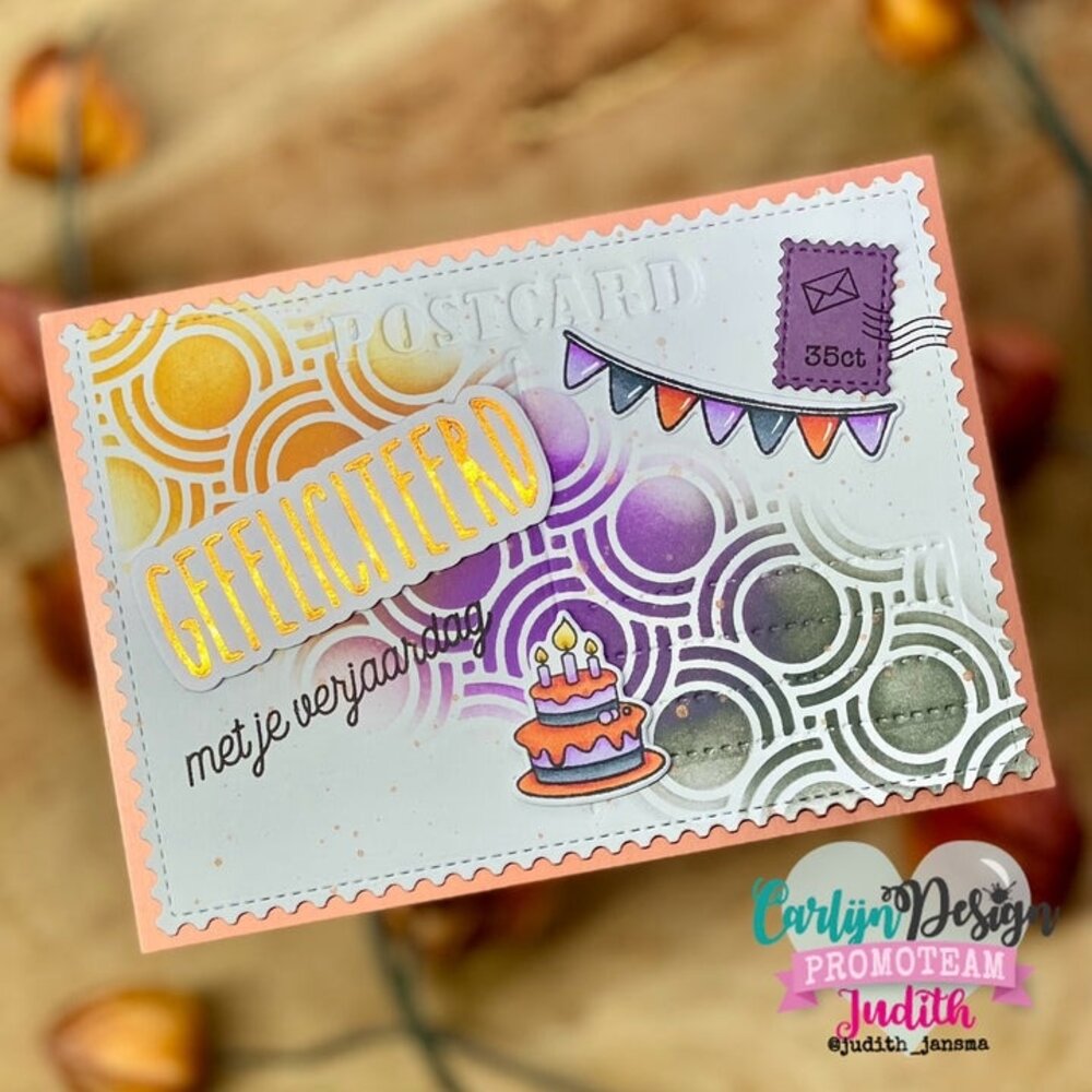 CarlijnDesign Snijmallen A6 Rechthoeken Postage DIY (CDSN-0334) CarlijnDesign Snijmallen A6 Rechthoeken Postage DIY (CDSN-0334)