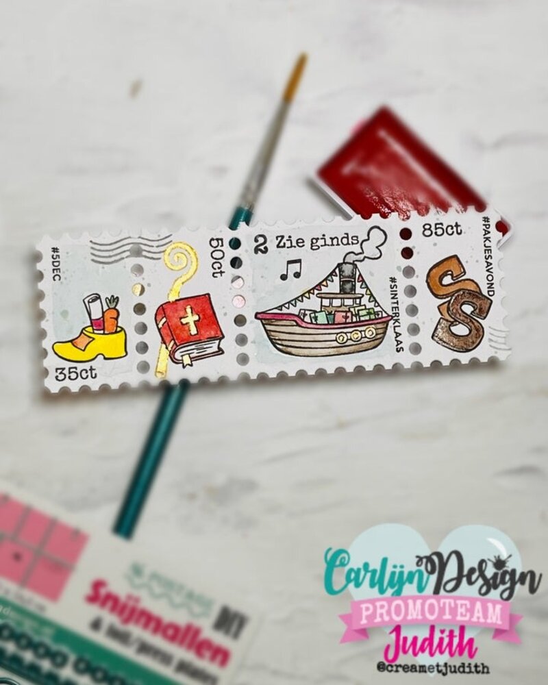 CarlijnDesign Snijmallen A6 Rechthoeken Postage DIY (CDSN-0334) CarlijnDesign Snijmallen A6 Rechthoeken Postage DIY (CDSN-0334)