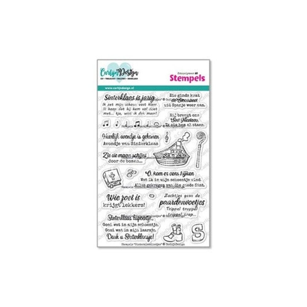 CarlijnDesign Stempels Sinterklaas Liedjes (CDST-0156) CarlijnDesign Stempels Sinterklaas Liedjes (CDST-0156)