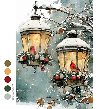 Re-Design with Prima Cardinal Christmas A4 Decoupage Fiber (678302) Re-Design with Prima Cardinal Christmas A4 Decoupage Fiber (678302)