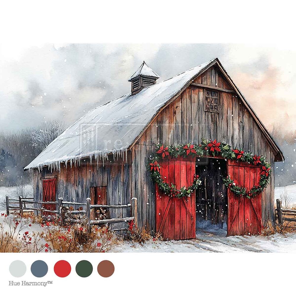 Re-Design Cranberry Cabin A4 Decoupage Fiber (678326) Re-Design Cranberry Cabin A4 Decoupage Fiber (678326)
