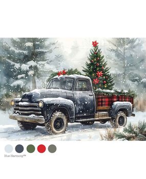 Re-Design with Prima Country Pines Delivery A4 Decoupage Fiber (678357)