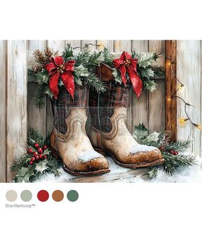 Re-Design with Prima Farmhouse Noel A4 Decoupage Fiber (678364)