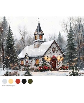 Re-Design Cozy Barn Blessings A4 Decoupage Fiber (678388) Re-Design Cozy Barn Blessings A4 Decoupage Fiber (678388)