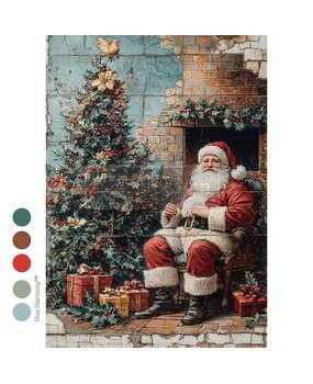 Re-Design with Prima Cozy Claus Corner A4 Decoupage Fiber (678418)