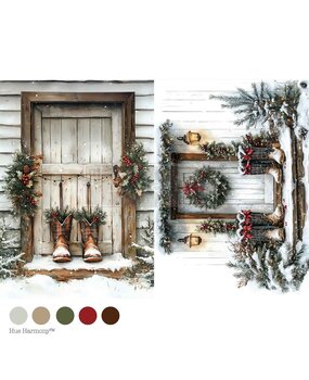 Re-Design with Prima Plaid & Pine A4 Decoupage Fiber (678449)