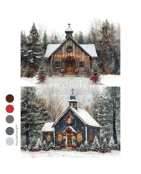 Re-Design with Prima Christmas In The Woods A4 Decoupage Fiber (678456)