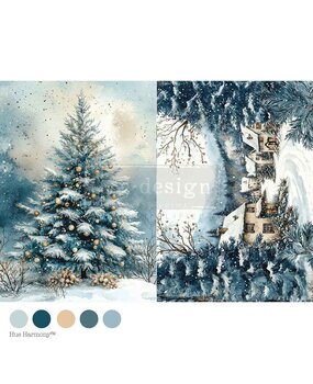 Re-Design Silent Night Sparkle A4 Decoupage Fiber (678470) Re-Design Silent Night Sparkle A4 Decoupage Fiber (678470)