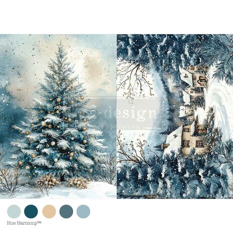 Re-Design Silent Night Sparkle A4 Decoupage Fiber (678470) Re-Design Silent Night Sparkle A4 Decoupage Fiber (678470)
