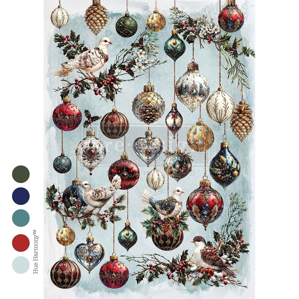 Re-Design with Prima Jewel Of The Season A4 Decoupage Fiber (678487) Re-Design with Prima Jewel Of The Season A4 Decoupage Fiber (678487)
