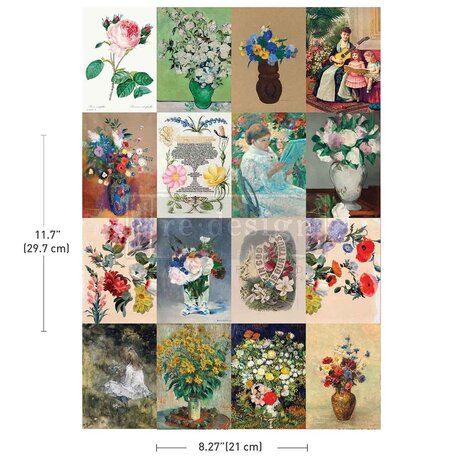 Re-Design Floral Ambiance A4 Decoupage Fiber (678968) Re-Design Floral Ambiance A4 Decoupage Fiber (678968)