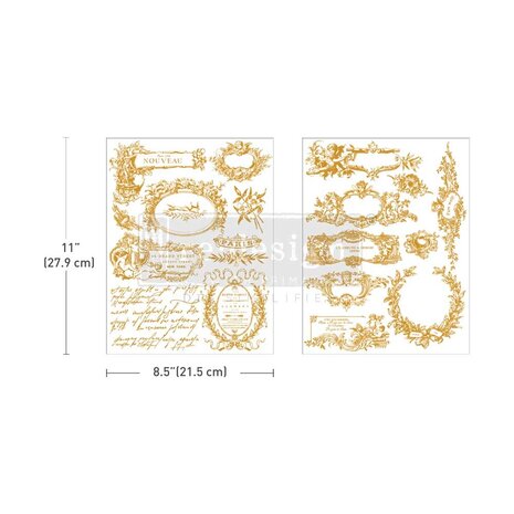 Re-Design Kacha Label De Luxe 8,5x11 Inch Middy Foil Transfers (2pcs) (680411) Re-Design Kacha Label De Luxe 8,5x11 Inch Middy Foil Transfers (2pcs) (680411)