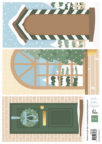 Marianne Design Decoupage Sheet A4 Home for Christmas by Marleen (AK0100) Marianne Design Decoupage Sheet A4 Home for Christmas by Marleen (AK0100)
