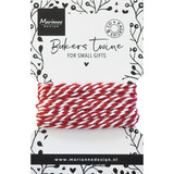 Marianne Design Decorations Bakers Twine Red/White (CA3213)