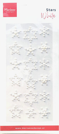Marianne Design Decorations Stars Pearls White (CA3215) Marianne Design Decorations Stars Pearls White (CA3215)