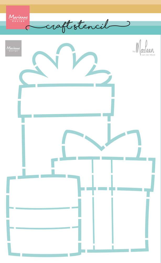Marianne Design Craft Stencil Presents by Marleen (PS8191) Marianne Design Craft Stencil Presents by Marleen (PS8191)