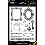 Arden Creative Studio Remembering... 6x8 Inch Clear Stamp Set Heritage Accents (ACSCS0020)