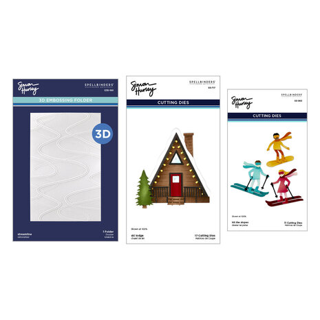 Spellbinders Ski-son's Greetings Dies and 3D Folder Bundle (BD-1010) Spellbinders Ski-son's Greetings Dies and 3D Folder Bundle (BD-1010)