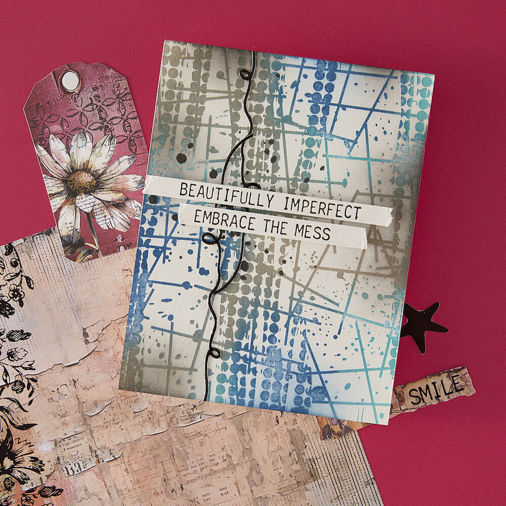 Spellbinders Beautifully Imperfect Press Plates Grungy Background (BP-324) Spellbinders Beautifully Imperfect Press Plates Grungy Background (BP-324)