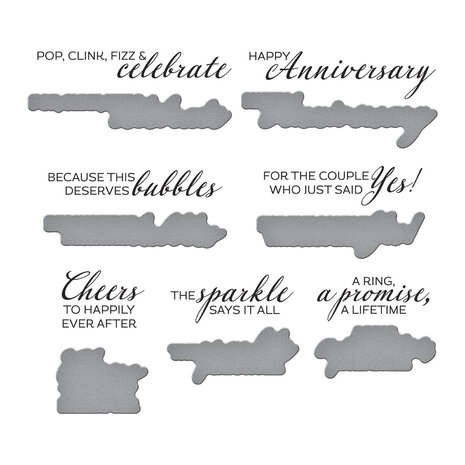 Spellbinders Happier Hour BetterPress Plate & Die Set A Special Toast Sentiments (BP-336) Spellbinders Happier Hour BetterPress Plate & Die Set A Special Toast Sentiments (BP-336)