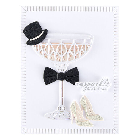 Spellbinders Happier Hour BetterPress Plate & Die Set A Special Toast Sentiments (BP-336) Spellbinders Happier Hour BetterPress Plate & Die Set A Special Toast Sentiments (BP-336)