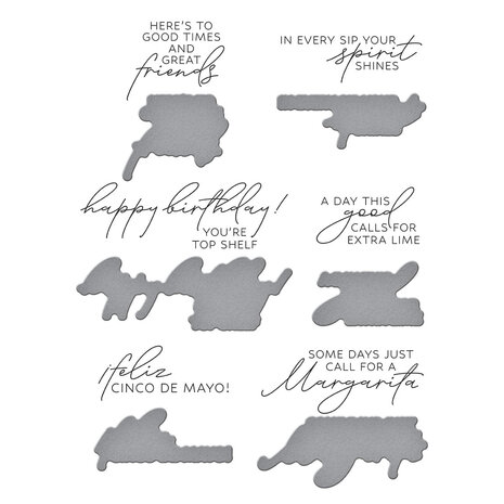 Spellbinders Happier Hour BetterPress Plate & Die Set Sip Sip Ole Sentiments (BP-337) Spellbinders Happier Hour BetterPress Plate & Die Set Sip Sip Ole Sentiments (BP-337)