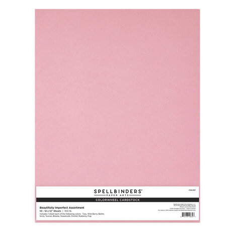 Spellbinders Beautifully Imperfect 12x12 Inch ColorWheel Cardstock (10pcs) (CSA-027) Spellbinders Beautifully Imperfect 12x12 Inch ColorWheel Cardstock (10pcs) (CSA-027)