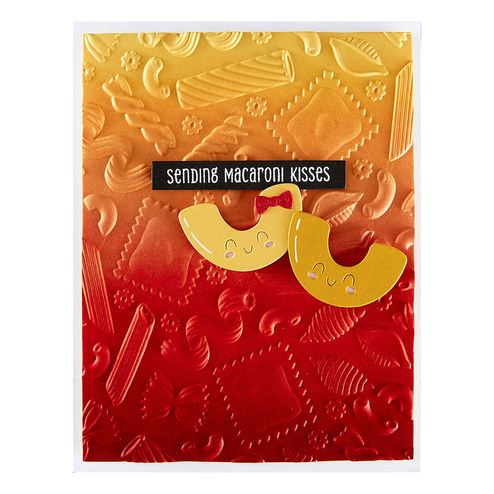 Spellbinders Buon Appetito 3D Embossing Folder Al Dente (E3D-137) Spellbinders Buon Appetito 3D Embossing Folder Al Dente (E3D-137)