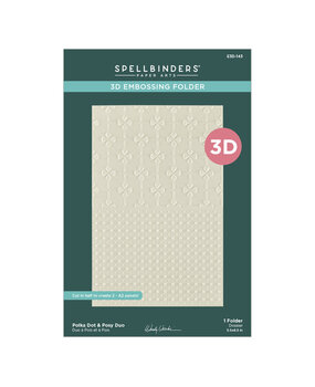 Spellbinders Tabbed Classics 3D Embossing Folder Polka Dot & Posy Duo (E3D-143) Spellbinders Tabbed Classics 3D Embossing Folder Polka Dot & Posy Duo (E3D-143)