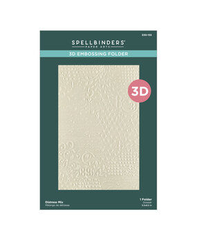 Spellbinders Beautifully Imperfect 3D Embossing Folder Distress Mix (E3D-155) Spellbinders Beautifully Imperfect 3D Embossing Folder Distress Mix (E3D-155)