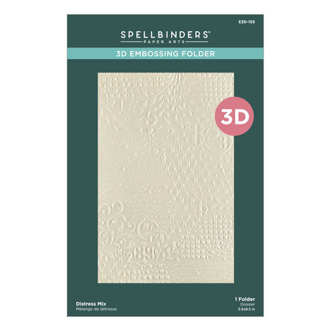 Spellbinders Beautifully Imperfect 3D Embossing Folder Distress Mix (E3D-155) Spellbinders Beautifully Imperfect 3D Embossing Folder Distress Mix (E3D-155)