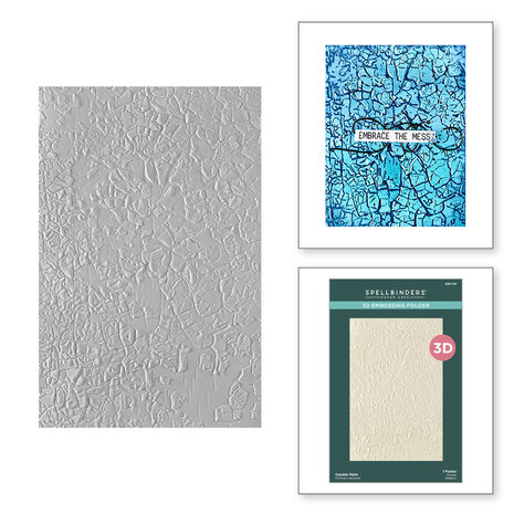 Spellbinders Beautifully Imperfect 3D Embossing Folder Crackle Paint (E3D-156) Spellbinders Beautifully Imperfect 3D Embossing Folder Crackle Paint (E3D-156)
