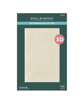 Spellbinders Beautifully Imperfect 3D Embossing Folder Crackle Paint (E3D-156) Spellbinders Beautifully Imperfect 3D Embossing Folder Crackle Paint (E3D-156)