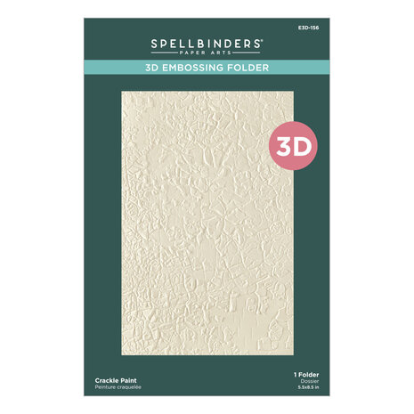 Spellbinders Beautifully Imperfect 3D Embossing Folder Crackle Paint (E3D-156) Spellbinders Beautifully Imperfect 3D Embossing Folder Crackle Paint (E3D-156)