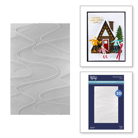 Spellbinders Ski-son's Greetings 3D Embossing Folder Streamline (E3D-160) Spellbinders Ski-son's Greetings 3D Embossing Folder Streamline (E3D-160)