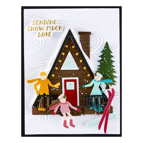 Spellbinders Ski-son's Greetings 3D Embossing Folder Streamline (E3D-160) Spellbinders Ski-son's Greetings 3D Embossing Folder Streamline (E3D-160)