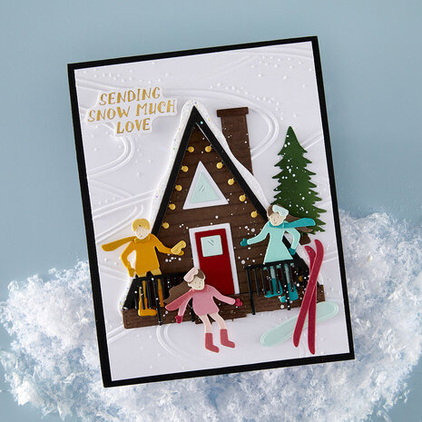 Spellbinders Ski-son's Greetings 3D Embossing Folder Streamline (E3D-160) Spellbinders Ski-son's Greetings 3D Embossing Folder Streamline (E3D-160)