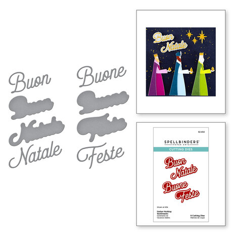 Spellbinders International Holiday Sentiments Etched Dies Italian Holiday Sentiments (S2-454) Spellbinders International Holiday Sentiments Etched Dies Italian Holiday Sentiments (S2-454)