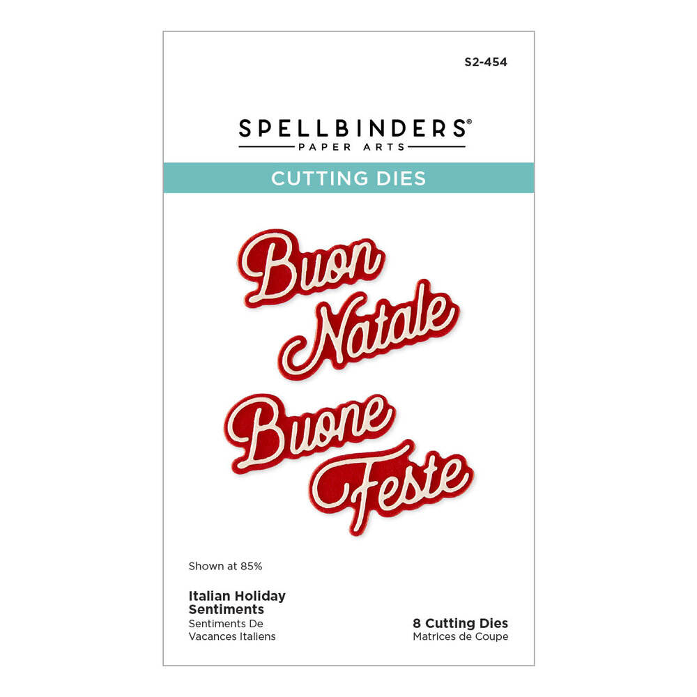 Spellbinders International Holiday Sentiments Etched Dies Italian Holiday Sentiments (S2-454) Spellbinders International Holiday Sentiments Etched Dies Italian Holiday Sentiments (S2-454)