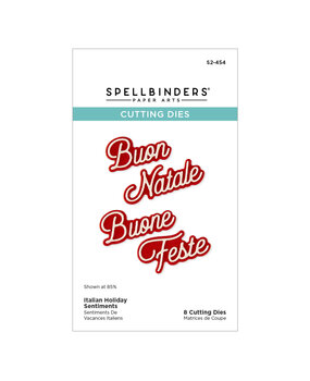 Spellbinders International Holiday Sentiments Etched Dies Italian Holiday Sentiments (S2-454) Spellbinders International Holiday Sentiments Etched Dies Italian Holiday Sentiments (S2-454)