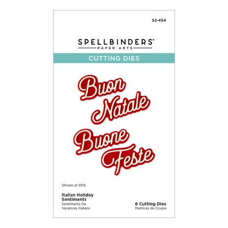 Spellbinders International Holiday Sentiments Etched Dies Italian Holiday Sentiments (S2-454) Spellbinders International Holiday Sentiments Etched Dies Italian Holiday Sentiments (S2-454)