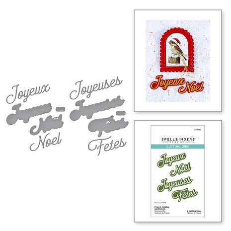 Spellbinders International Holiday Sentiments Etched Dies French Holiday Sentiments (S3-566) Spellbinders International Holiday Sentiments Etched Dies French Holiday Sentiments (S3-566)