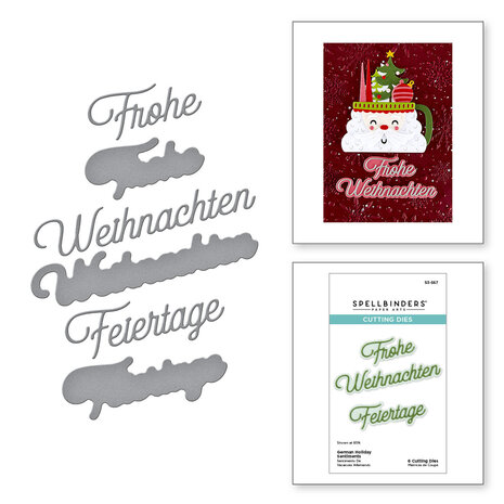 Spellbinders International Holiday Sentiments Etched Dies German Holiday Sentiments (S3-567) Spellbinders International Holiday Sentiments Etched Dies German Holiday Sentiments (S3-567)