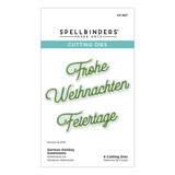 Spellbinders International Holiday Sentiments Etched Dies German Holiday Sentiments (S3-567)