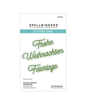 Spellbinders International Holiday Sentiments Etched Dies German Holiday Sentiments (S3-567) Spellbinders International Holiday Sentiments Etched Dies German Holiday Sentiments (S3-567)