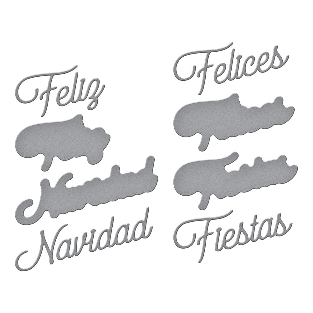 Spellbinders International Holiday Sentiments Etched Dies Spanish Holiday Sentiments (S3-568) Spellbinders International Holiday Sentiments Etched Dies Spanish Holiday Sentiments (S3-568)