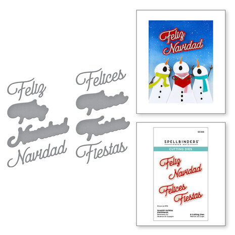 Spellbinders International Holiday Sentiments Etched Dies Spanish Holiday Sentiments (S3-568) Spellbinders International Holiday Sentiments Etched Dies Spanish Holiday Sentiments (S3-568)
